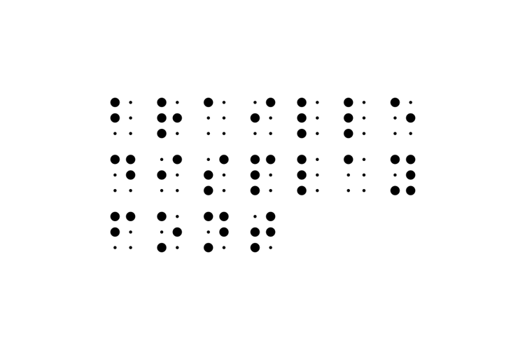 Preview of Braille Display Font
