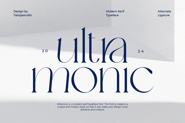 Preview of Ultra Monic Lite Edition Font