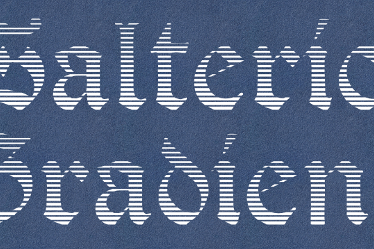 Salterio Gradient Font