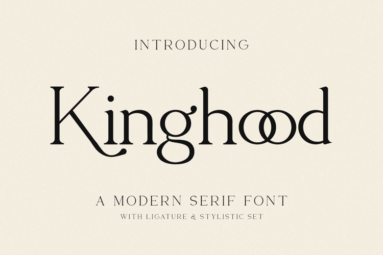 Preview of Kinghood Font