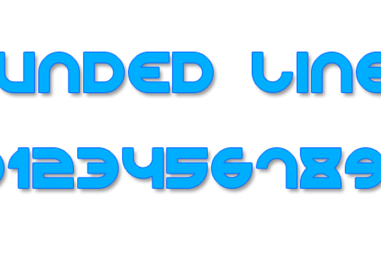 Rounded Line 7 Font