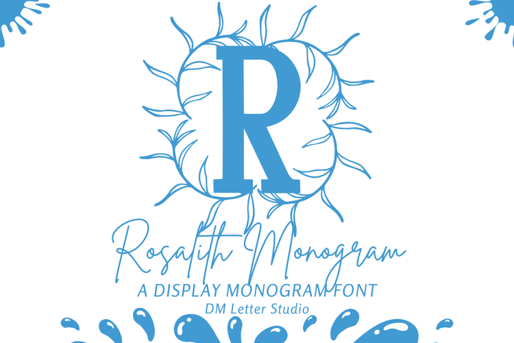 Preview of Rosalith Monogram Font