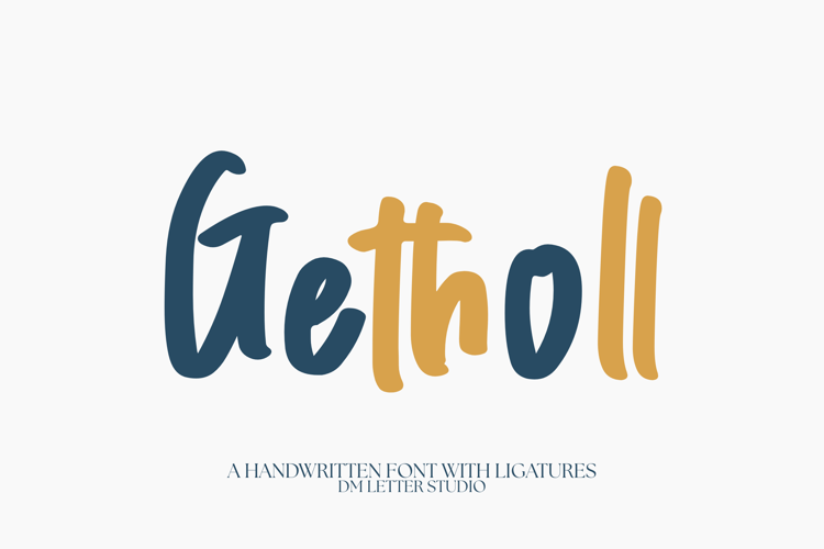 Preview of Getholl Font