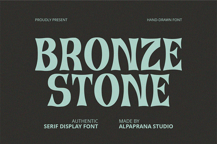 Preview of Bronze Stone Font