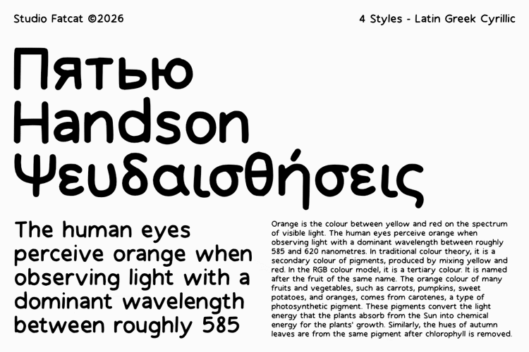 Preview of Handson Bold Handwritten Font