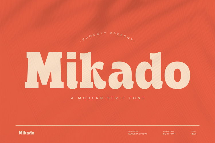 Preview of Mikado Font