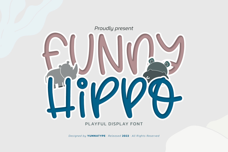 Funny Hippo Font