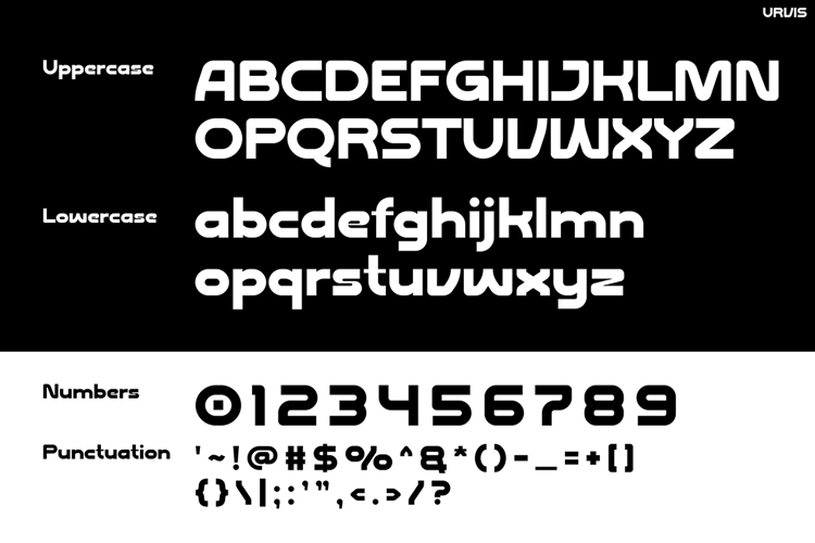 Preview of URVIS Font