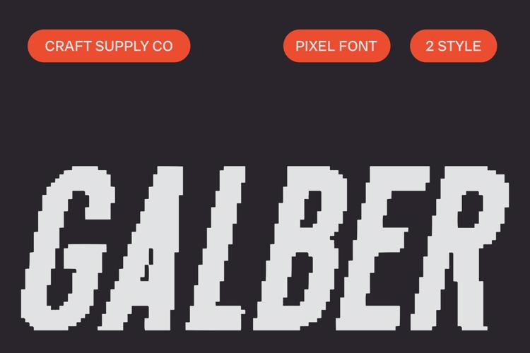 Galber Pixel Font