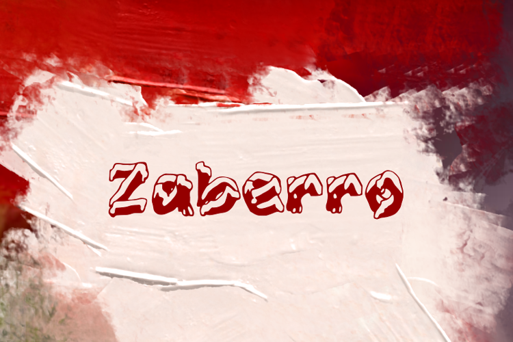 Preview of z  Zaberro Font