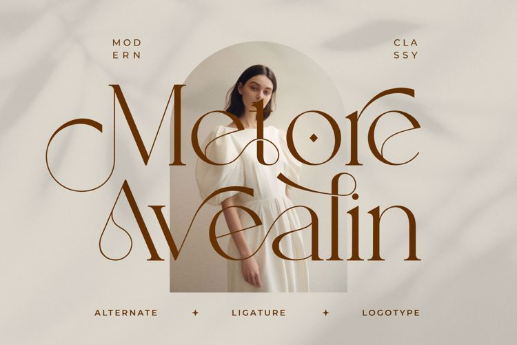 Preview of Metore Avealin Font