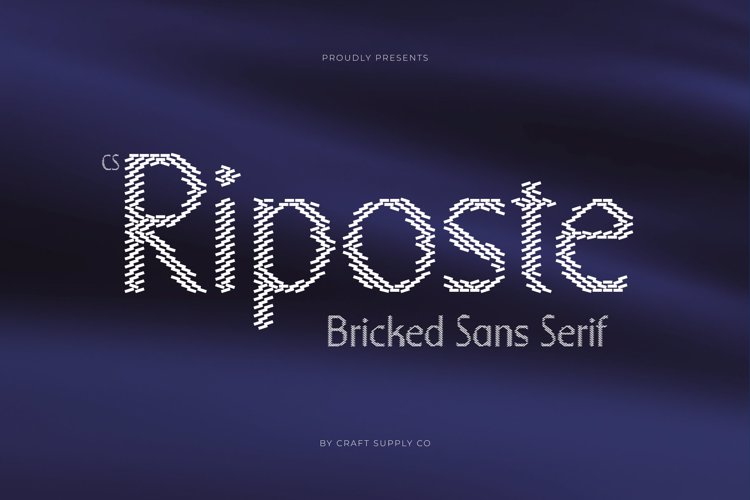 Preview of CS Riposte Bricks Font