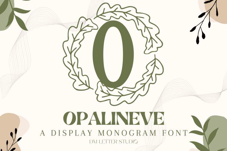 Preview of Opalineve Monogram Font