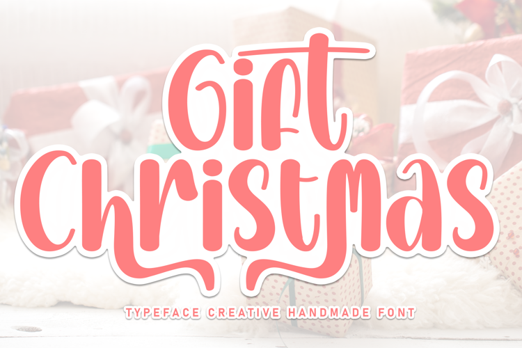 Preview of Gift Christmas Font