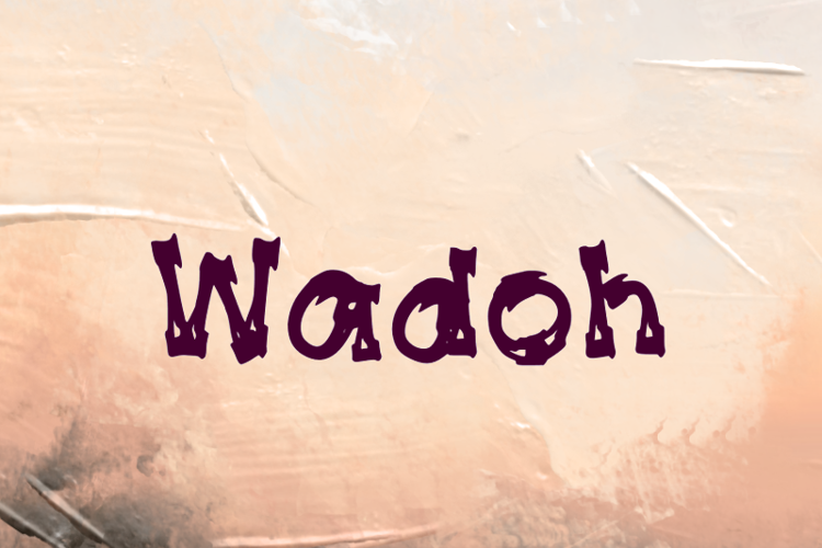 w Wadoh Font