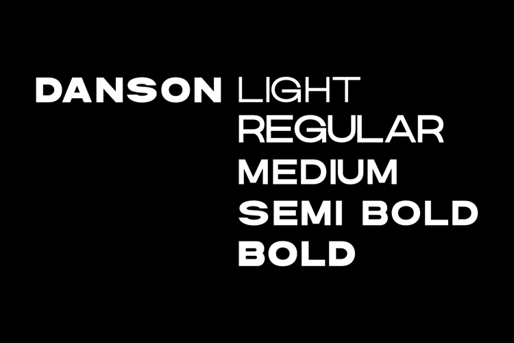 DANSON LIGHT Font