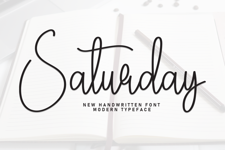Preview of Saturday Font