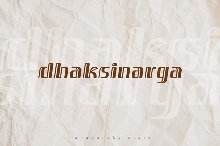 Dhaksinarga Font