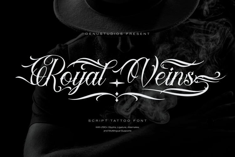 Preview of Royal Veins Font
