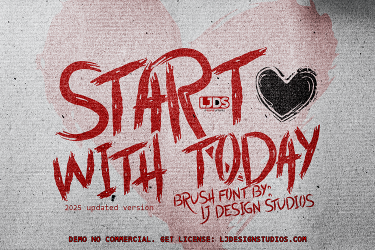 Preview of Start with Today Font