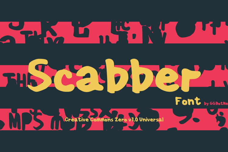 Preview of Scabber Font