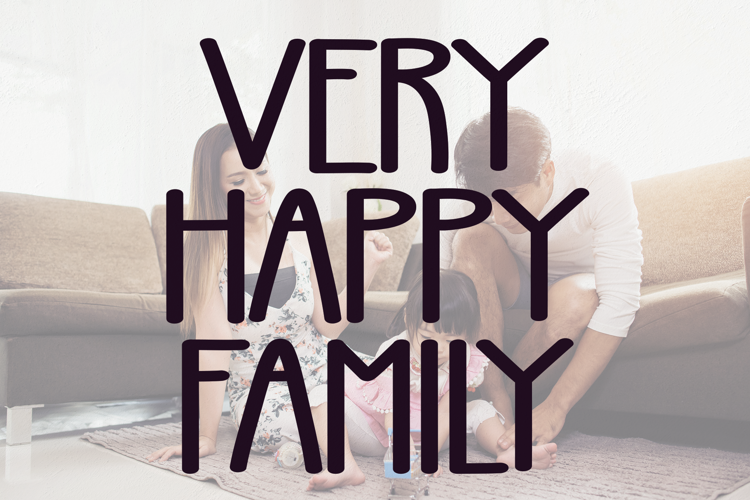 Very Happy Family Font