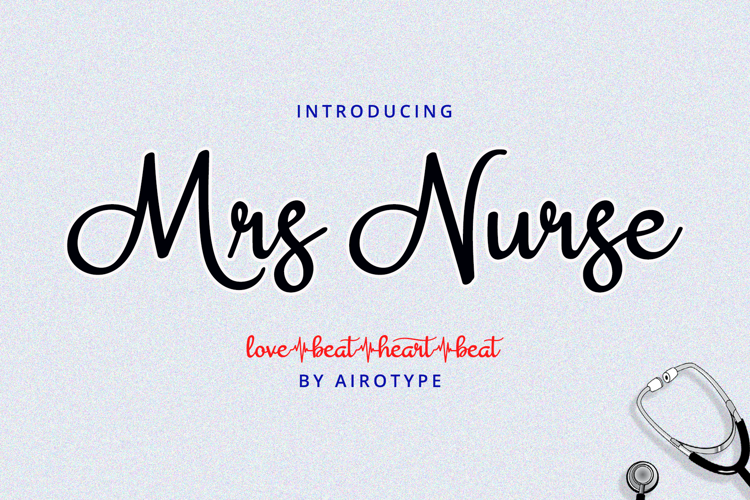 Preview of Mrs Nurse Font