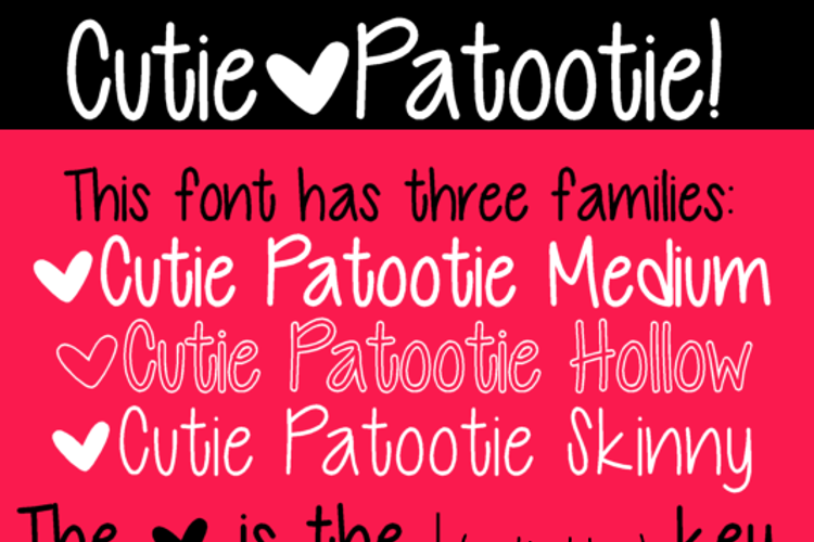 Cutie Patootie Font