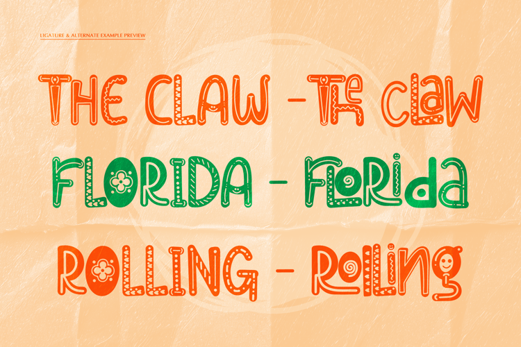 Preview of Funny Alfredo Font