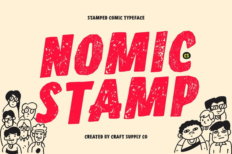 Preview of CS Nomic Stamp Font