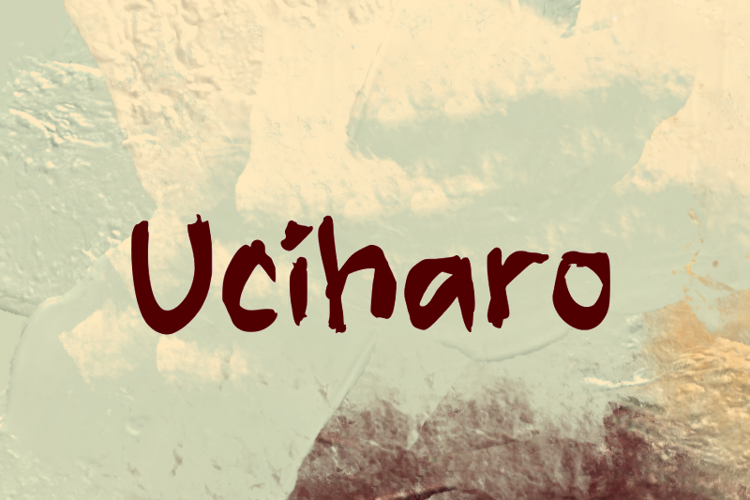 Preview of u Uciharo Font