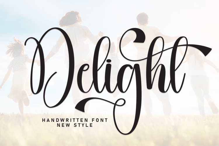 Preview of Delight Font