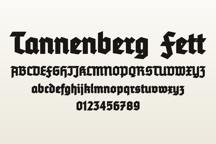 Preview of Tannenberg Fett Font