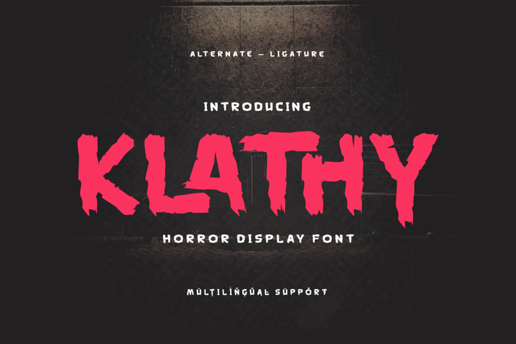 KLATHY Trial Font