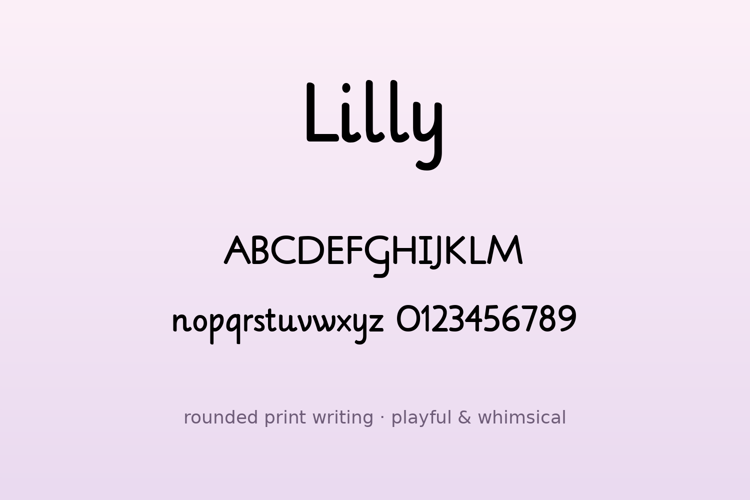 Preview of Lilly Font