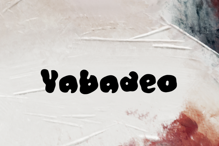 Preview of y  Yabadeo Font