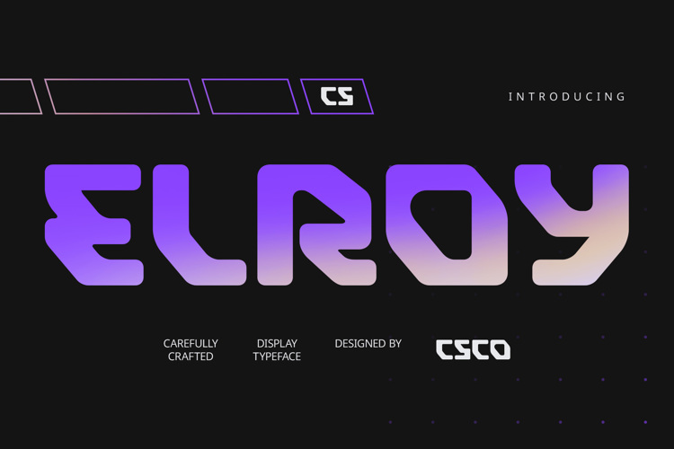 Preview of CS Elroy Font