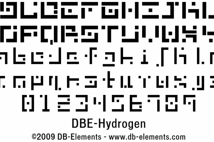 DBE-Hydrogen Font