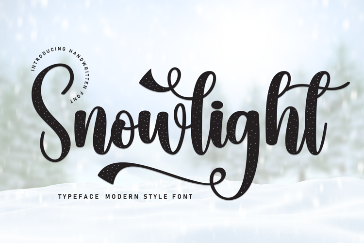 Preview of Snowlight Font