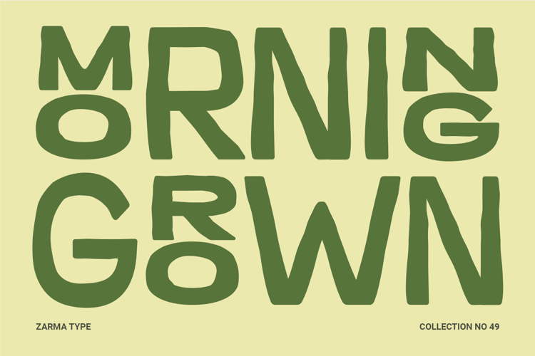 Preview of Morning Grown Font