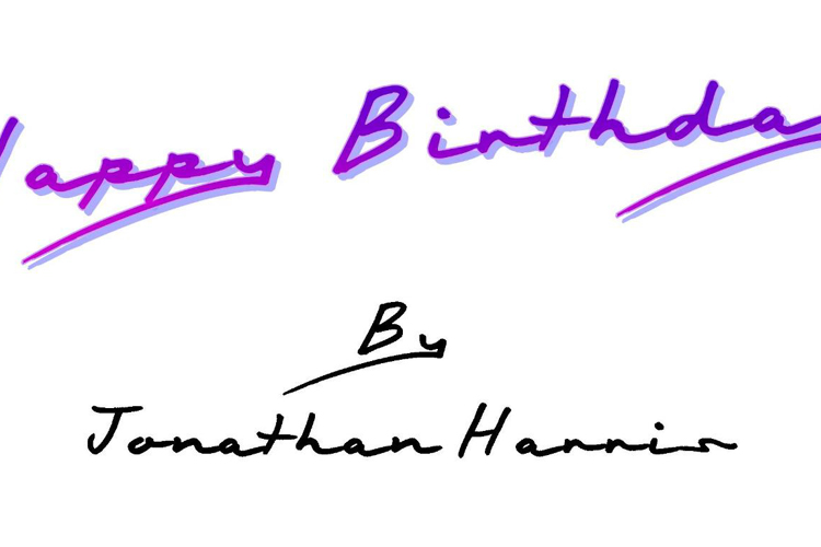 Happy Birthday Font
