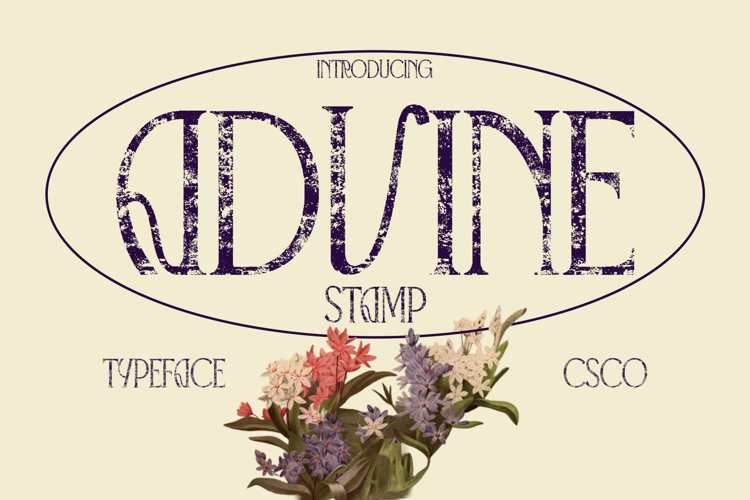Preview of Advine Stamp Font