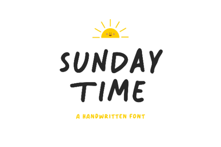 Sunday Time Font