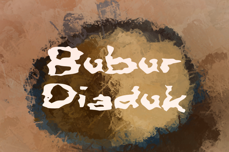 b Bubur Diaduk Font