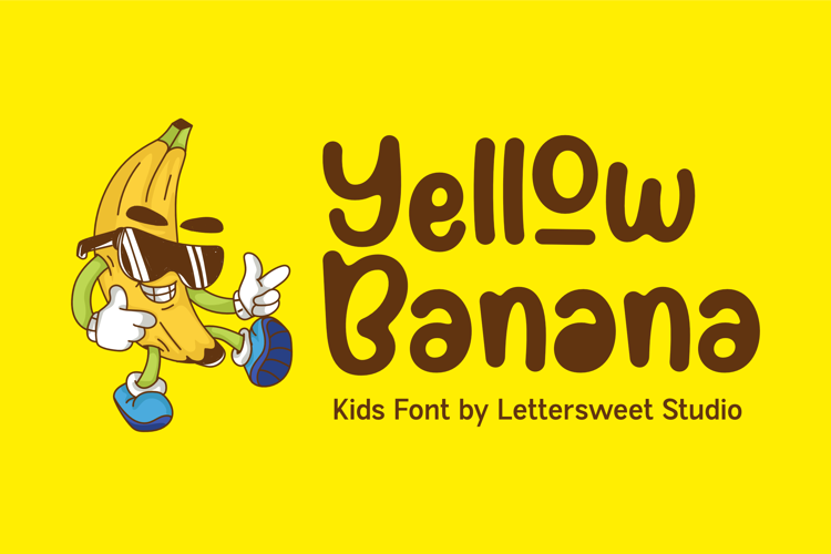 Preview of Yellow Banana Font