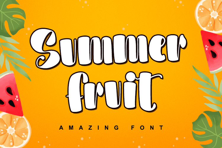 Summer Fruit - Font