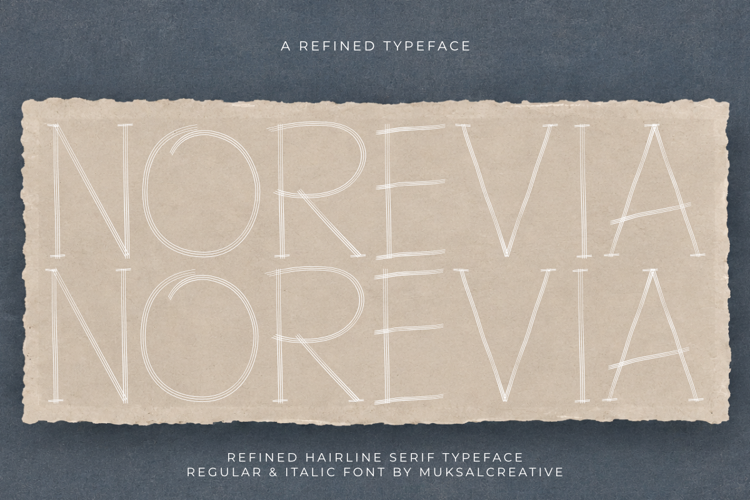 Preview of Norevia Font