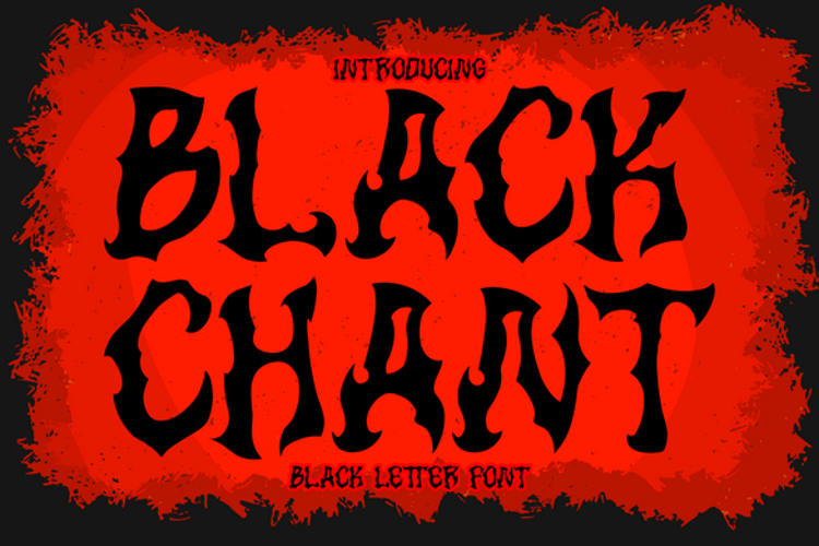 Preview of Black Chant Font