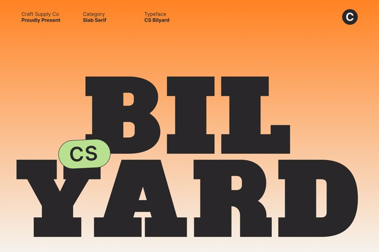 Preview of CS Bilyard Font