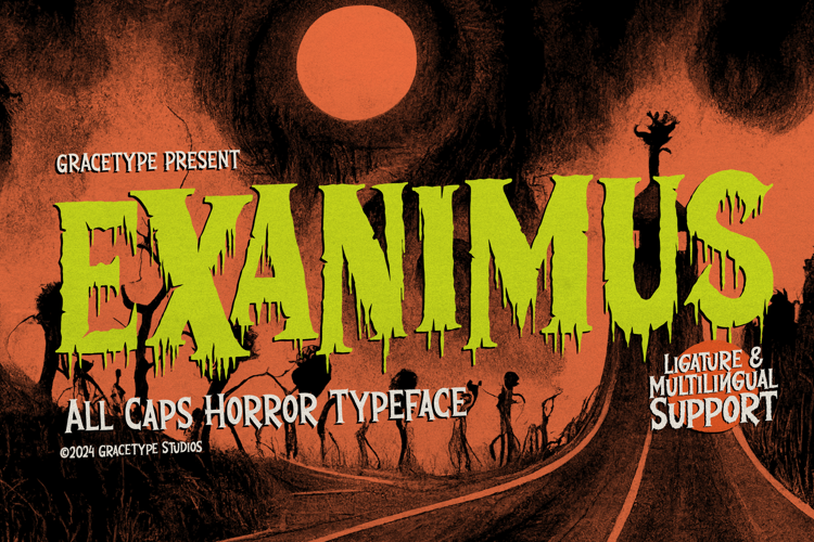 Preview of Examinus Font